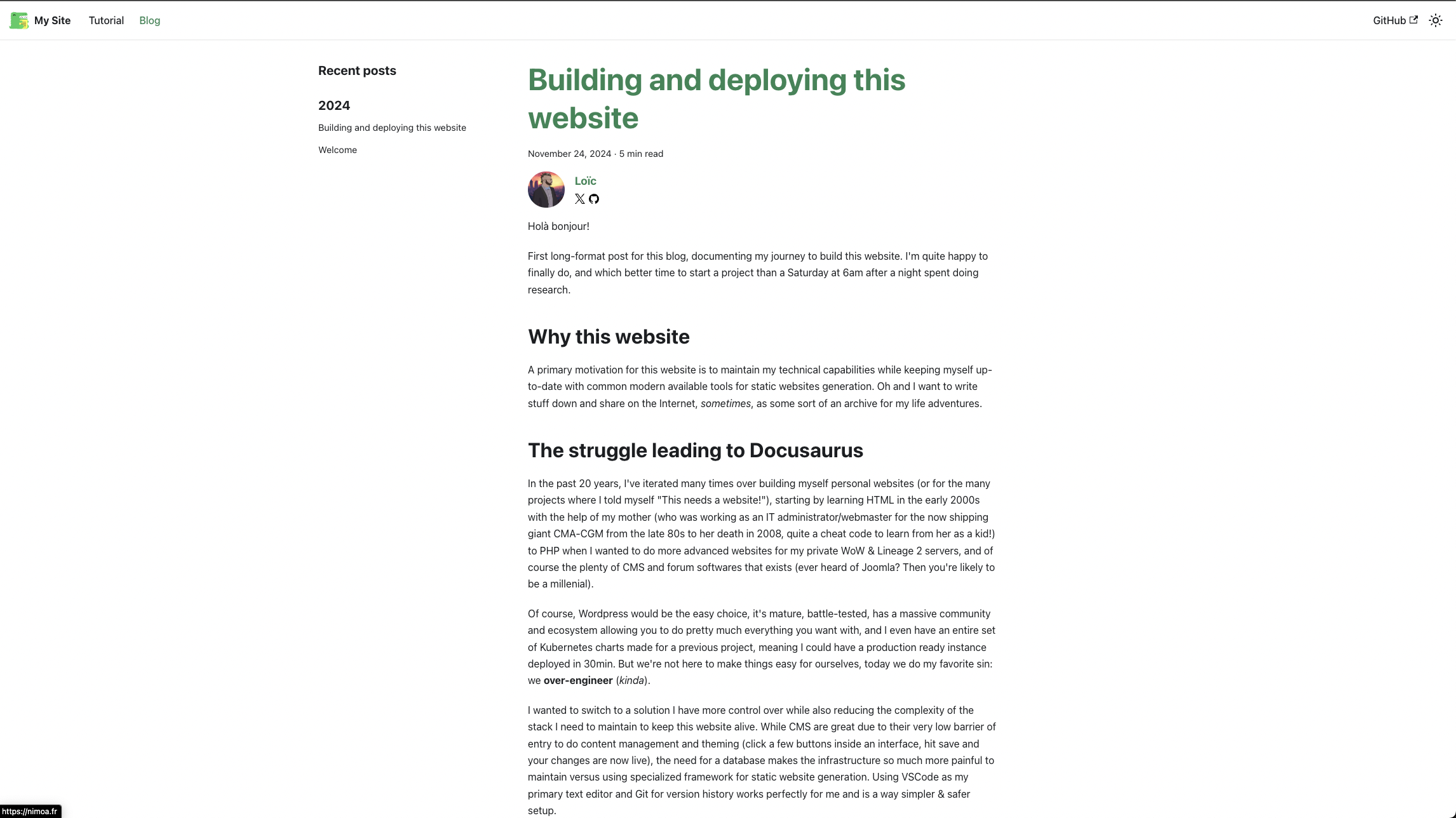 Docusaurus First Iteration